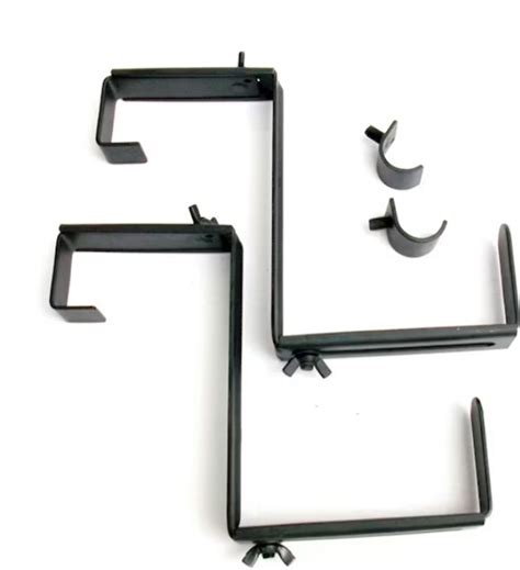 style selections 2-pack 6.75-in steel window box brackets|2.